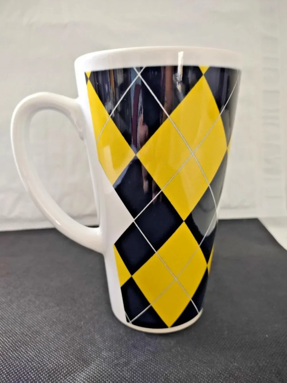 NFL Pittsburgh Steelers Coffee Mug 16oz Tall Yellow Black & White Ceramic